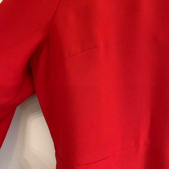 Banana Republic Red Bell Sleeve Crew Neck Dress - Picture 5 of 11